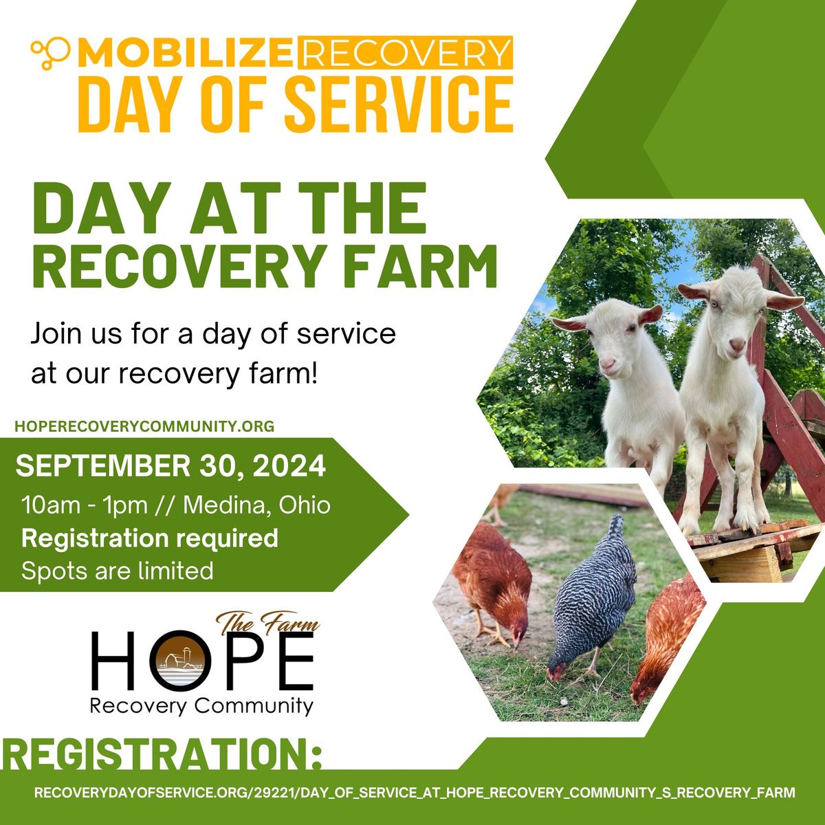 Mobilize Recovery Day of Service at HRC's Recovery Farm!