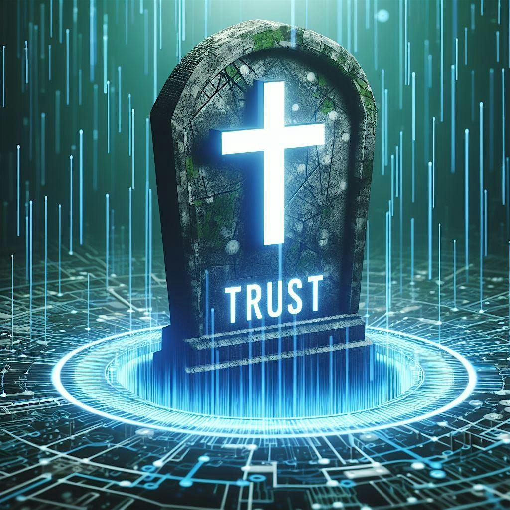 Date TBD: It's 2024, Trust is Dead, and it is AI's Fault