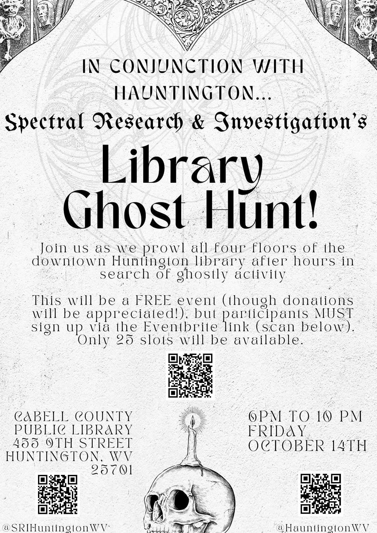 SRI's Cabell County Public Library Ghost Hunt