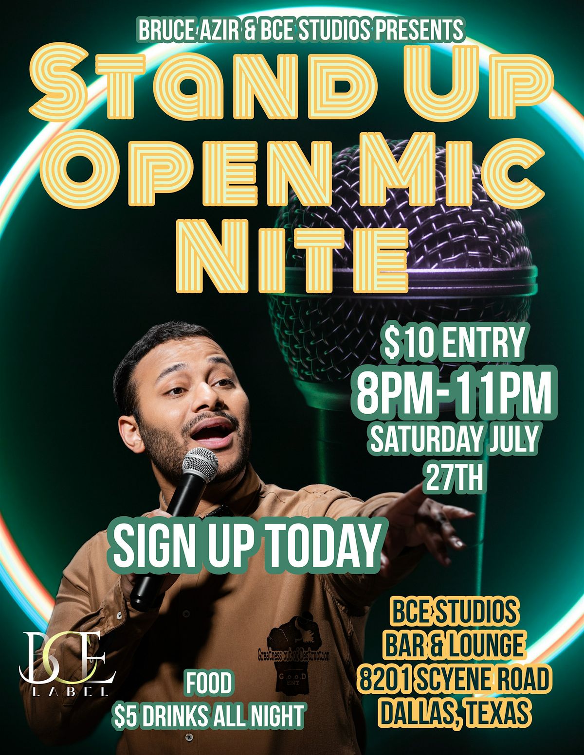 Open Mic Stand Up Comedy