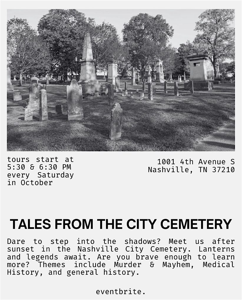 Tales from the City Cemetery: Medical History Lantern Tour