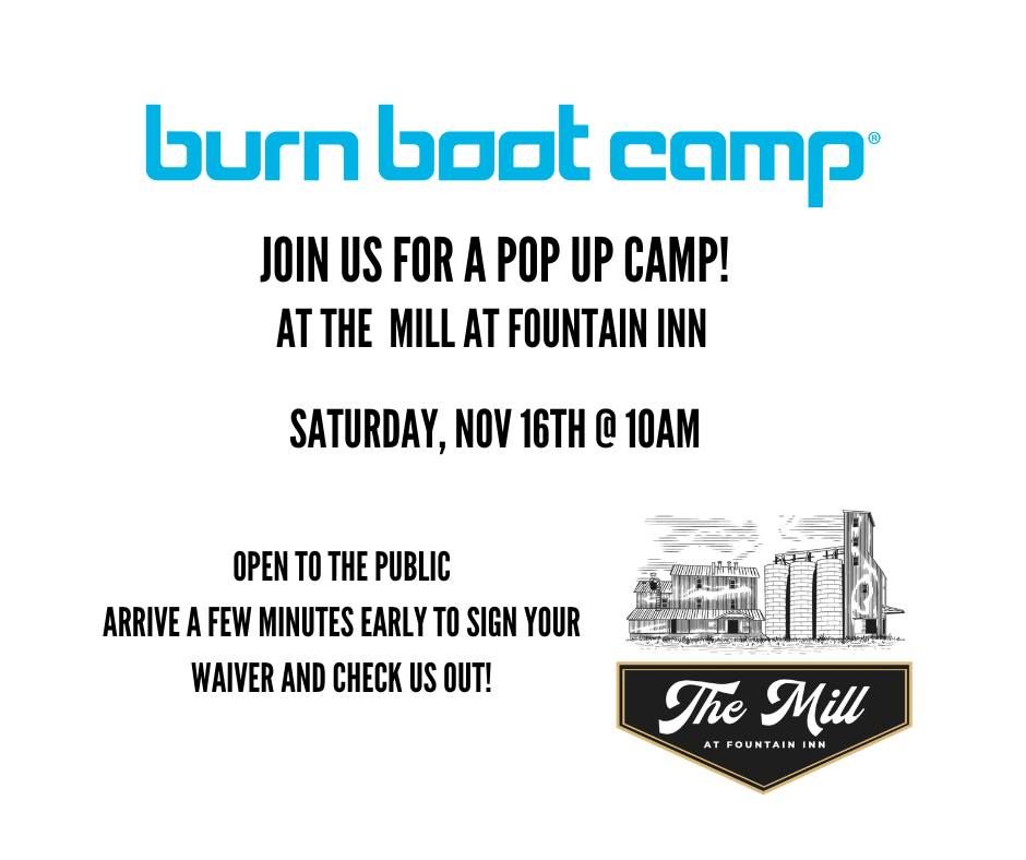 POP UP CAMP - THE MILL AT FOUNTAIN INN