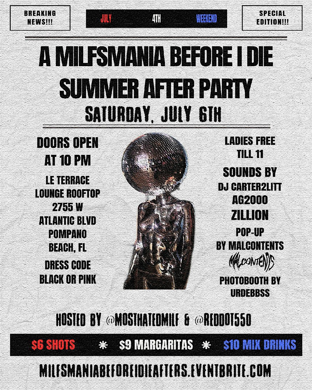 A MILFSMANIA BEFORE I DIE SUMMER AFTER PARTY PRESENTED BY NO WHITE FLAGS