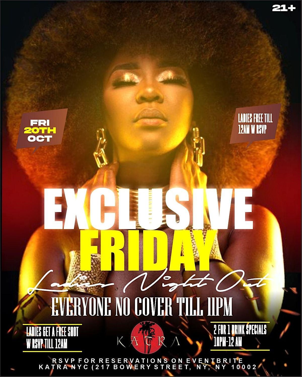 EXCLUSIVE FRIDAY LADIES NIGHT OUT, Katra Lounge & Event Space, New York ...