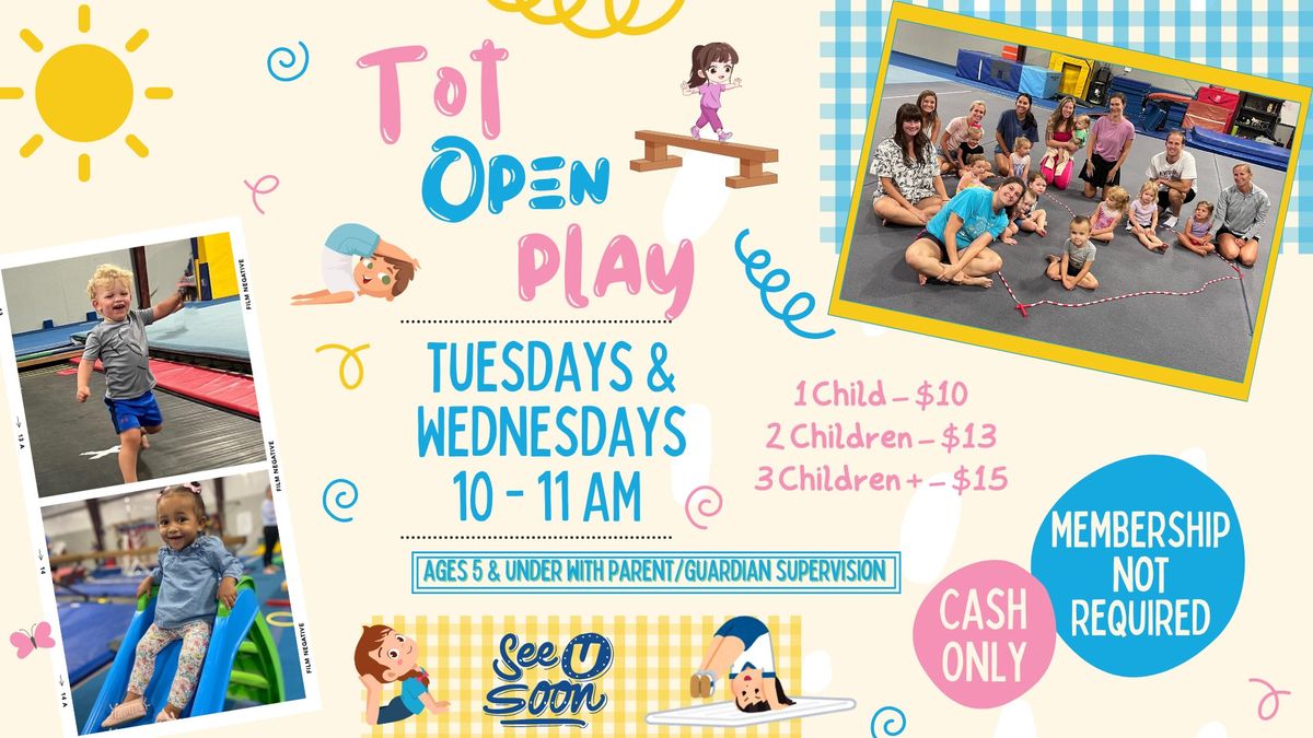 Tot Open Play: Happening Every Week at Bay City Gymnastics!