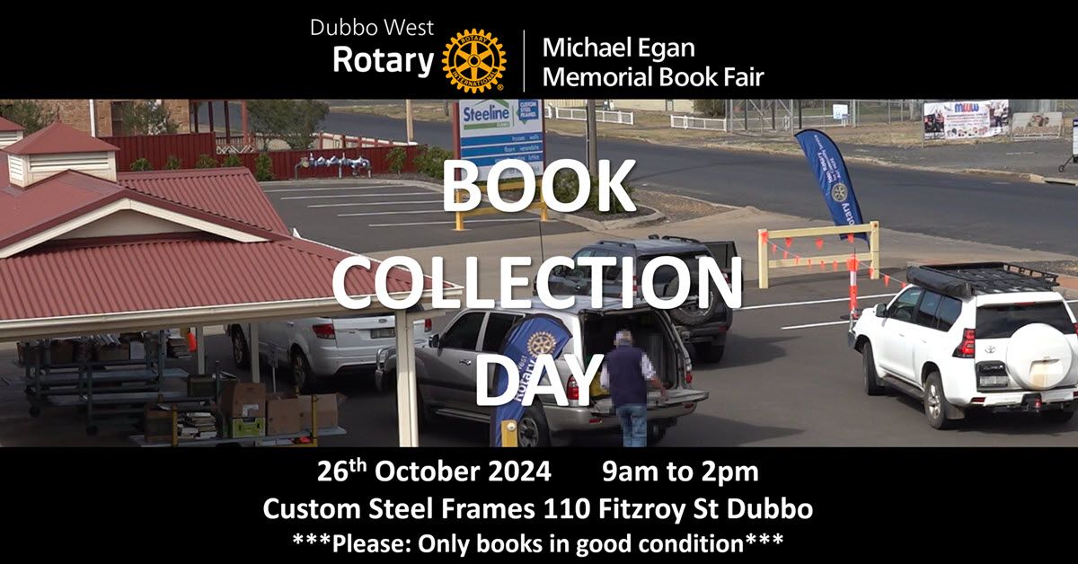 Book Collection Day for Michael Egan Memorial Book Fair