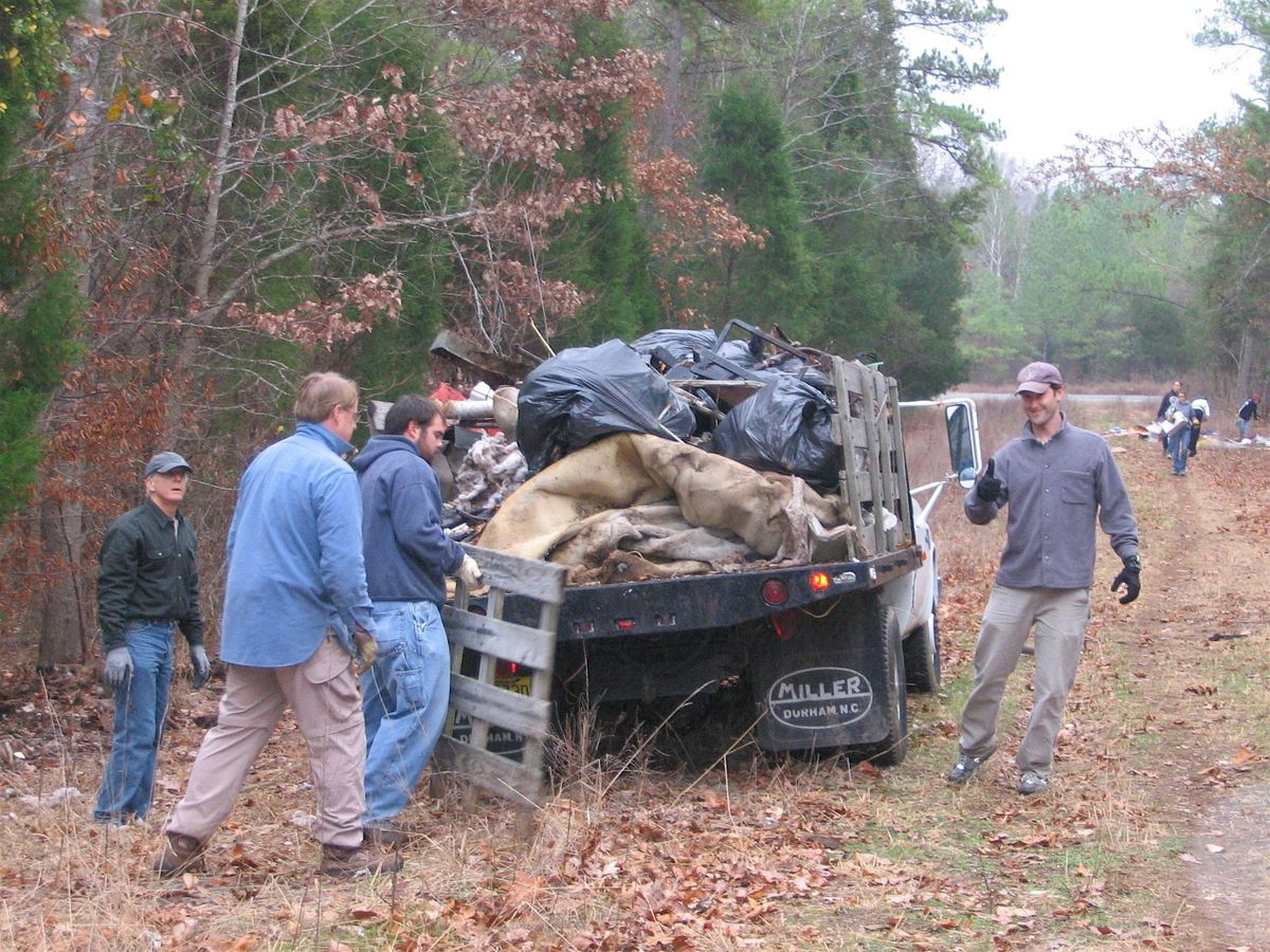 Durham Big Sweep Trash Cleanup with Eno River Association