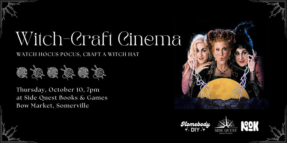 October Witch-Craft Cinema at Side Quest Books & Games