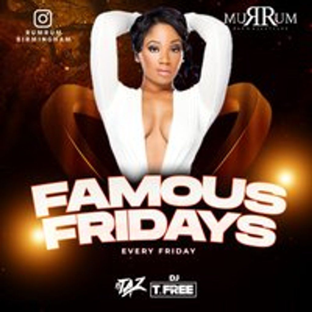 Famous Fridays at RumRum Club in Arcadian