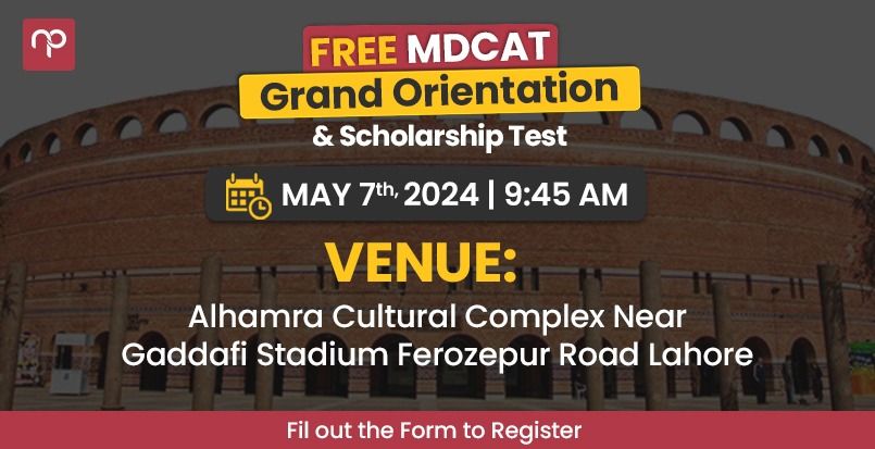 Free MDCAT Grand Orientation and Scholarship Test