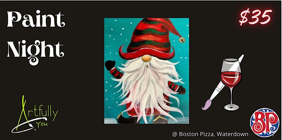 4th December 2024 Paint Night -Boston Pizza, Waterdown