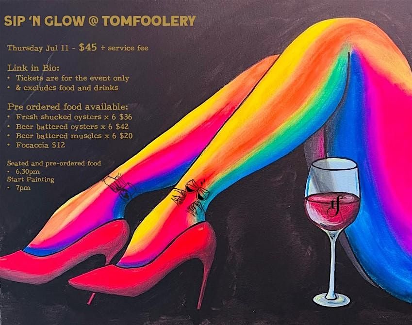 Sip n Glow at Tomfoolery