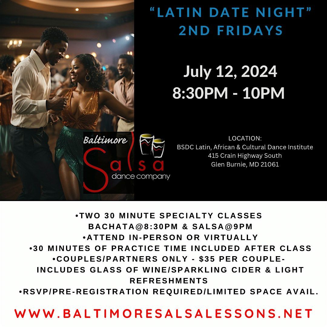 2nd Fridays- Monthly Latin Date Night with Lessons in Catonsville!