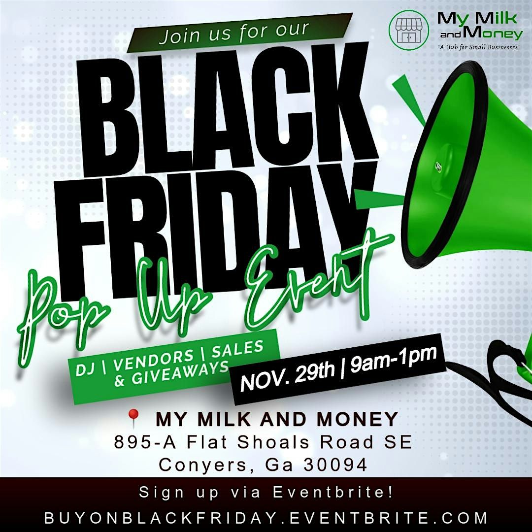 BLACK FRIDAY POP UP EVENT