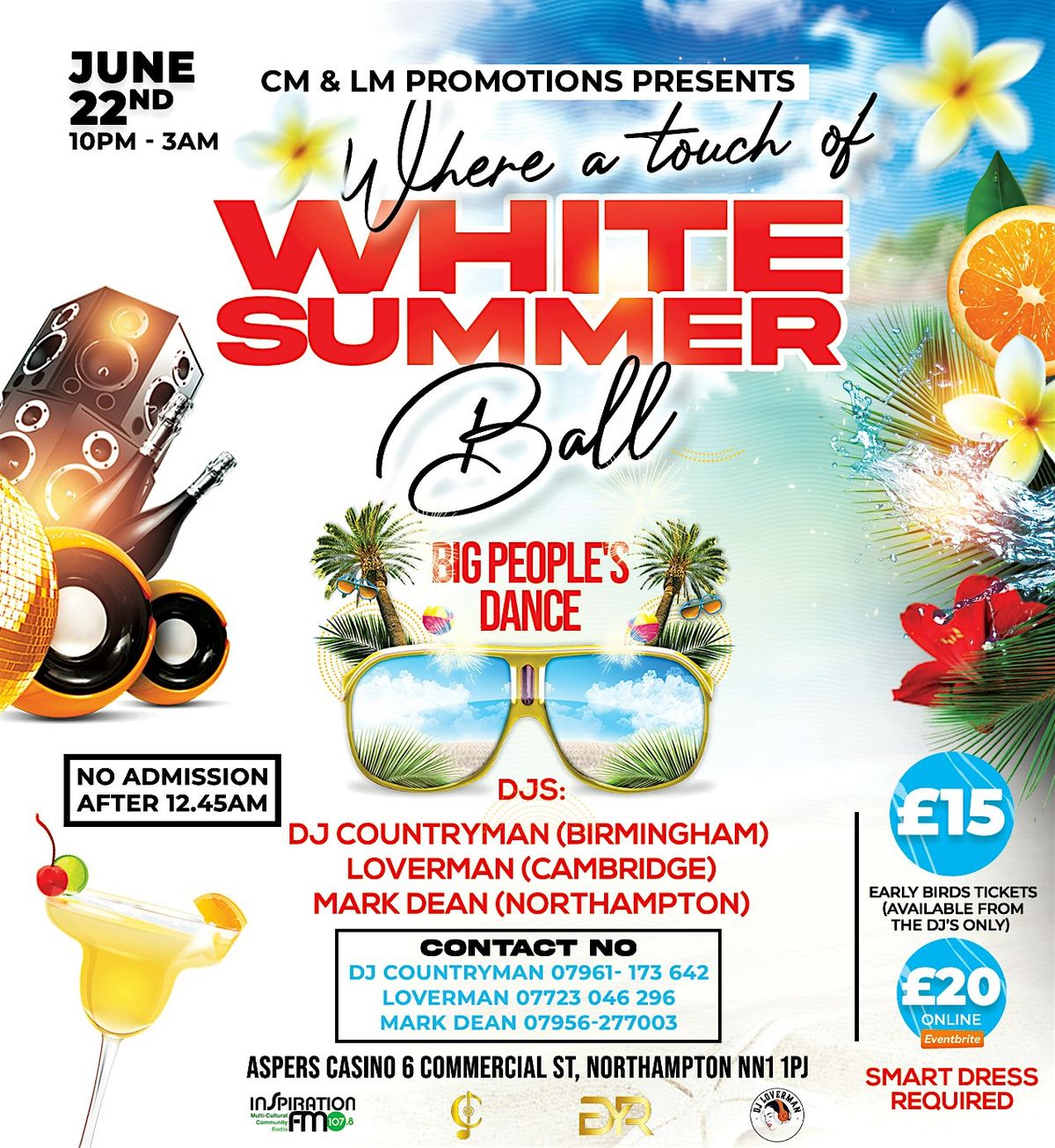 Where a touch of white summer ball