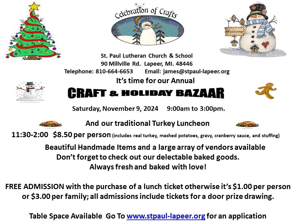 St. Paul's Annual Craft Bazaar