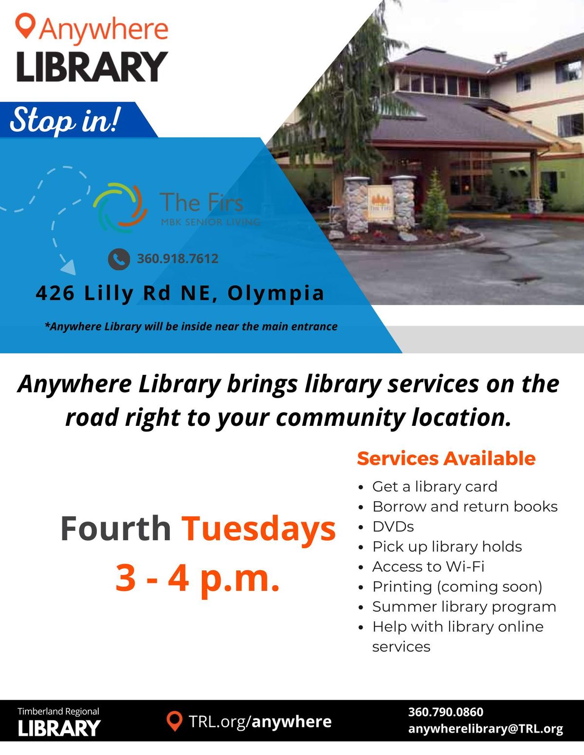 Anywhere Library @ The Firs (Olympia)