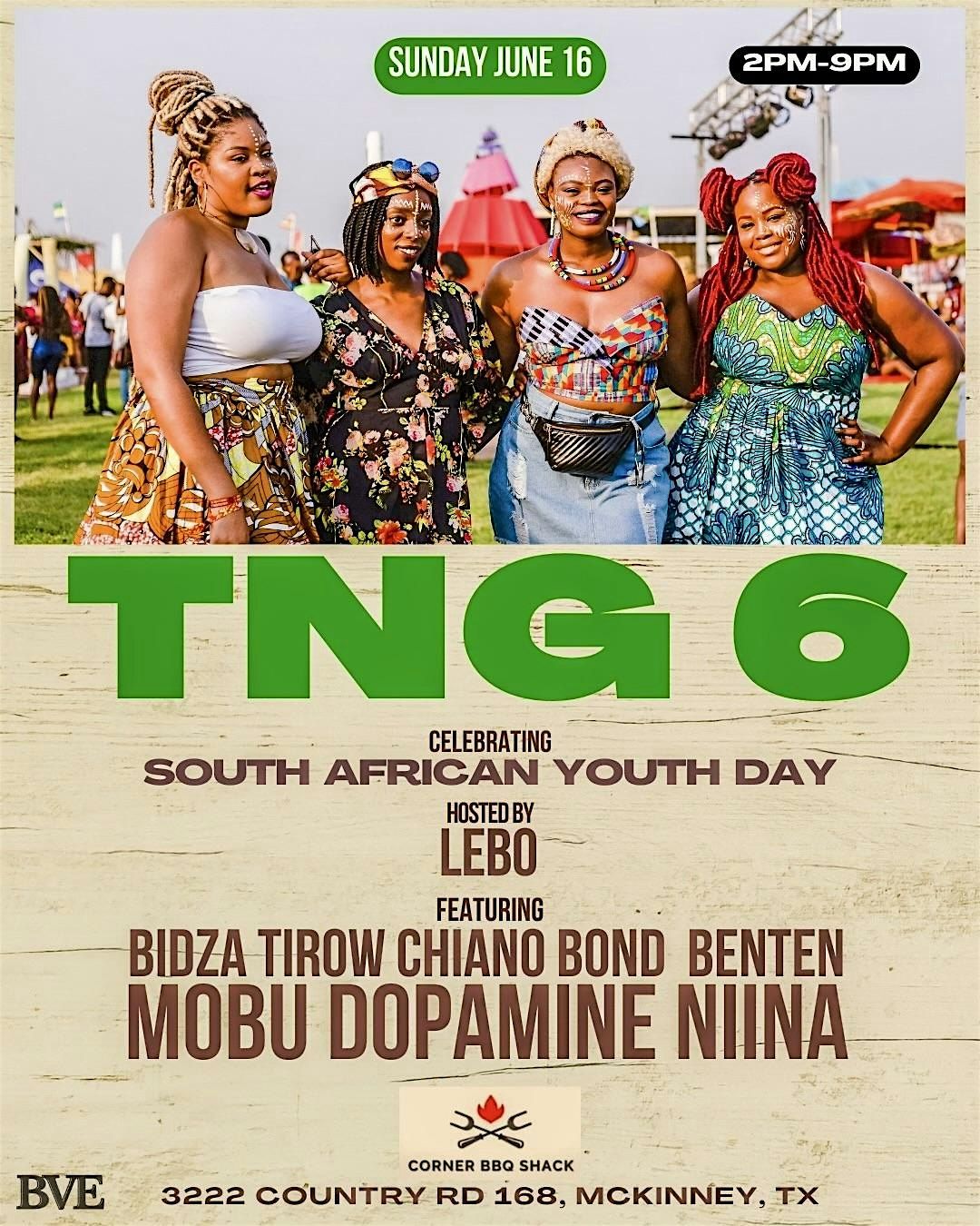 TNG6 - South African Youth Day Celebration: Boerowors, Music, Food, Culture