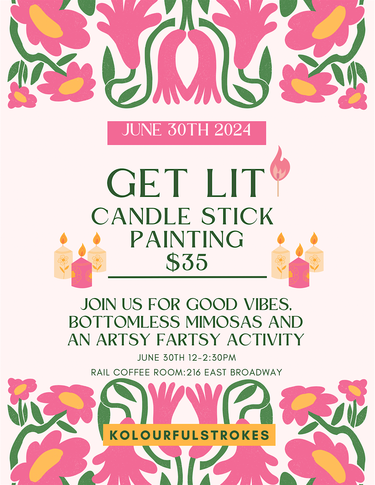 Get Lit! Candle Painting Class