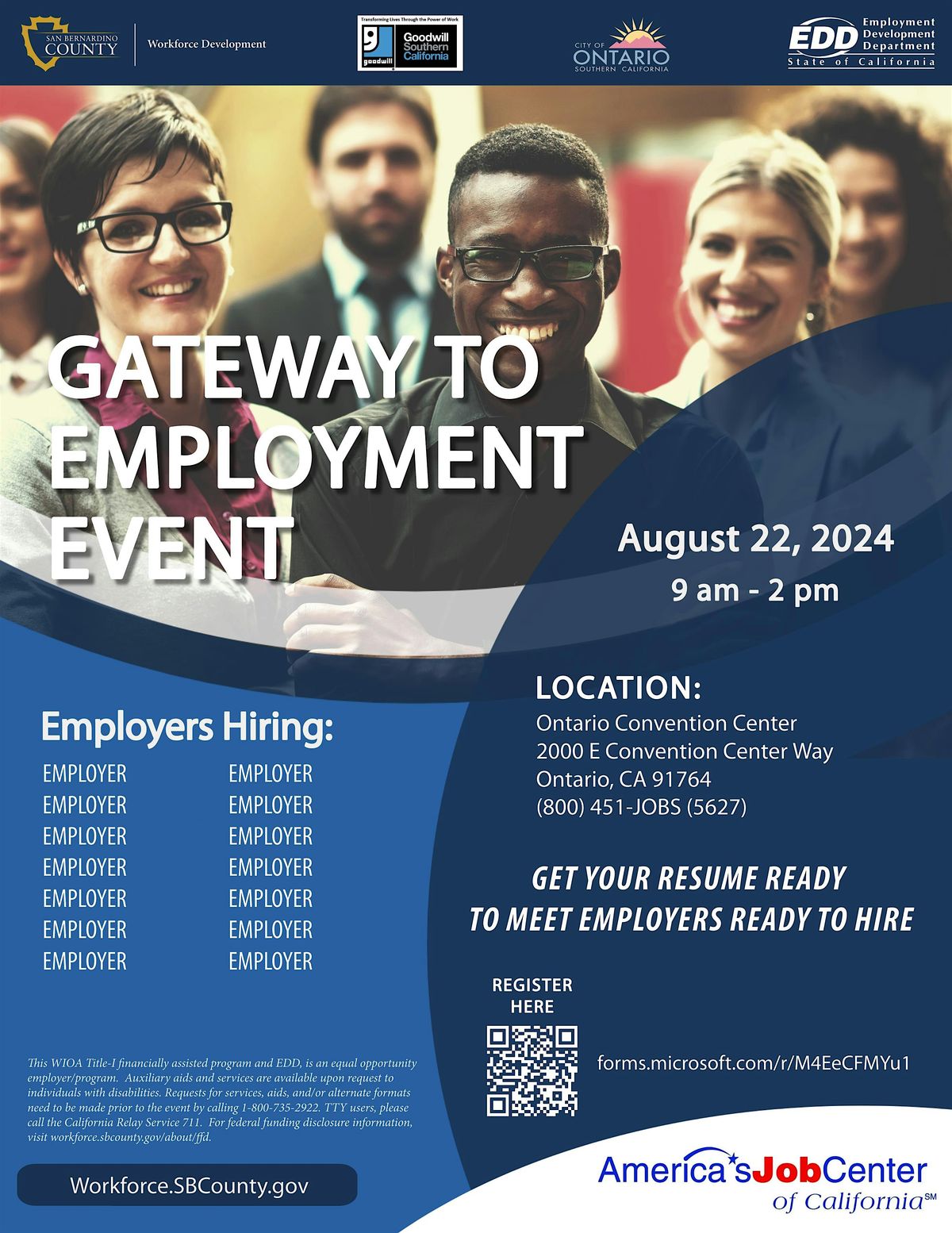 Gateway to Employment - Ontario Convention Center