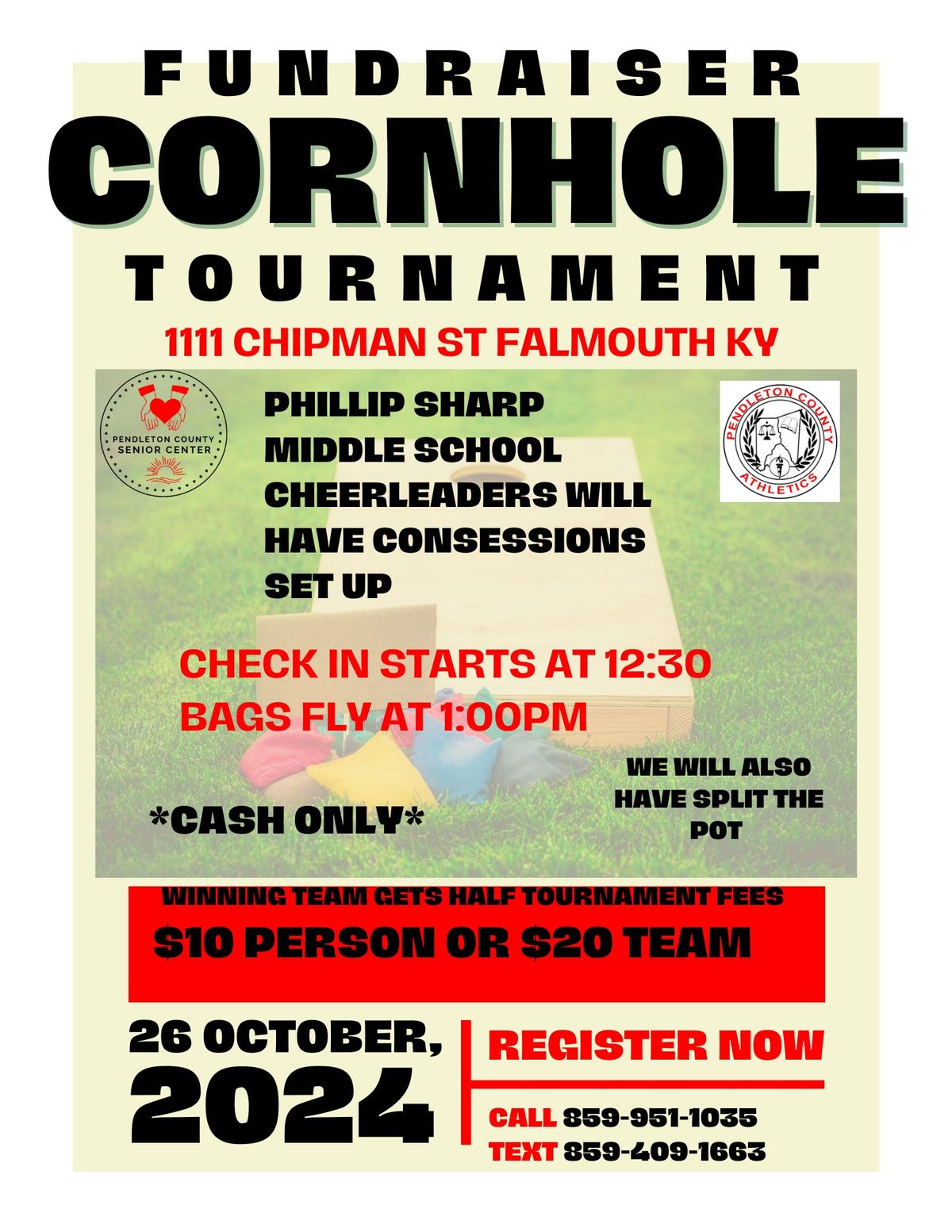 Fundraiser Cornhole Tournament 