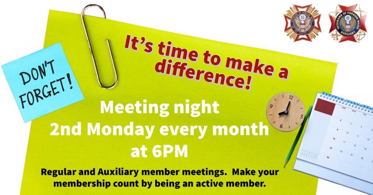 General Member and Auxiliary Meetings