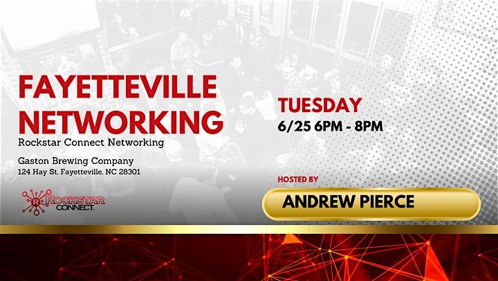 Free Fayetteville Rockstar Connect Networking Event (June, NC)