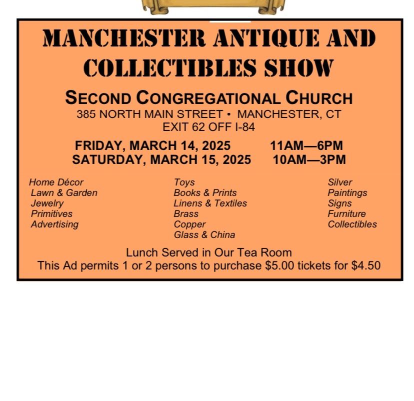 62nd Annual Manchester Antique Show