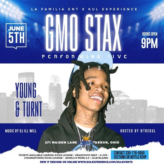 Stax Rapper GMO STAX PERFORMING LIVE, 271 Maiden Ln, Akron, OH 44308, United States ...