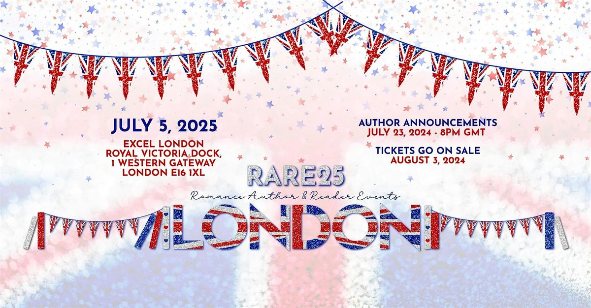 Romance Author & Reader Events presents RARE25London