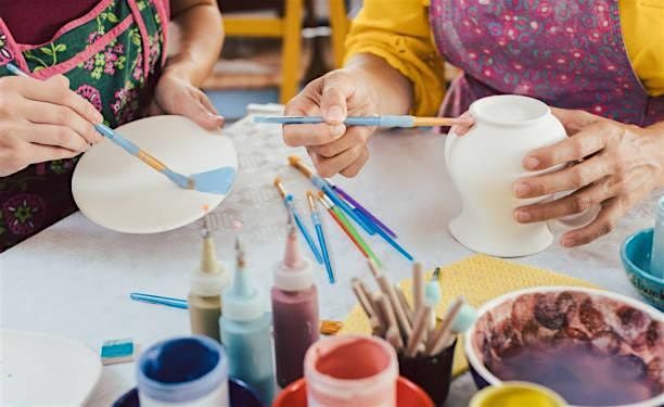 Pottery Painting at Aubergine Cafe 10:30am-12pm slot