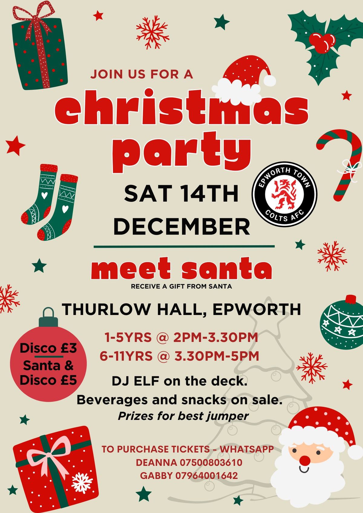 Epworth Colts Santa Grotto & Disco