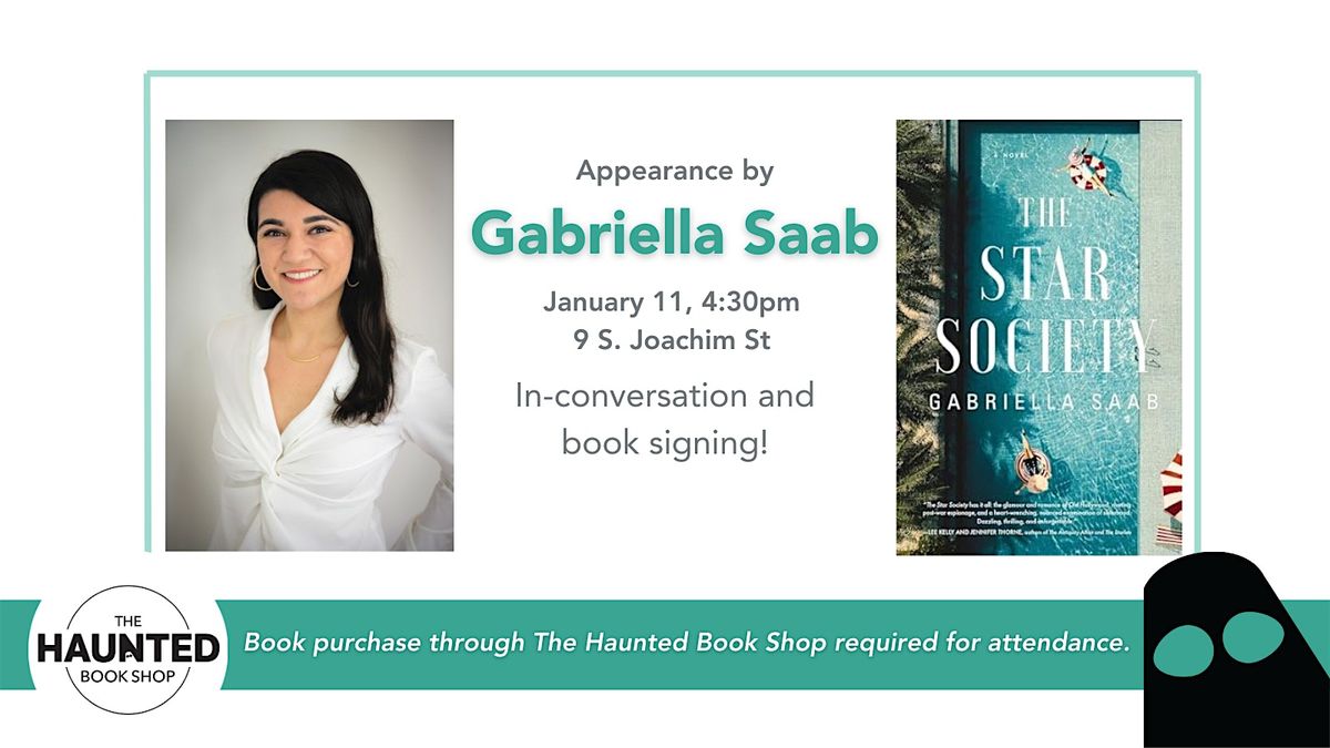 In-conversation & Signing with Gabriella Saab!