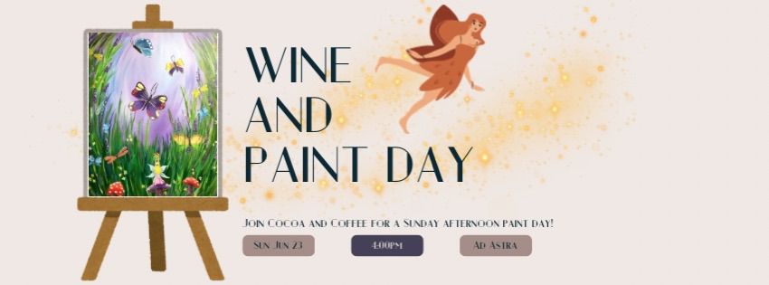 Paint the Fae- Paint Day with Cocoa and Coffee 