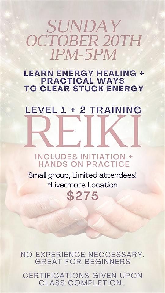 Reiki Initiation and Training Workshop (Reiki 1 +2)