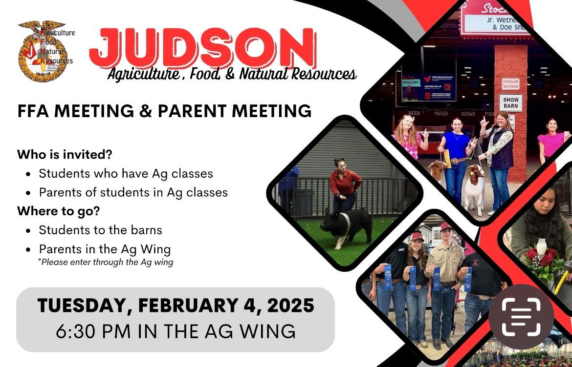 Judson FFA Parent and Alumni Association Meeting