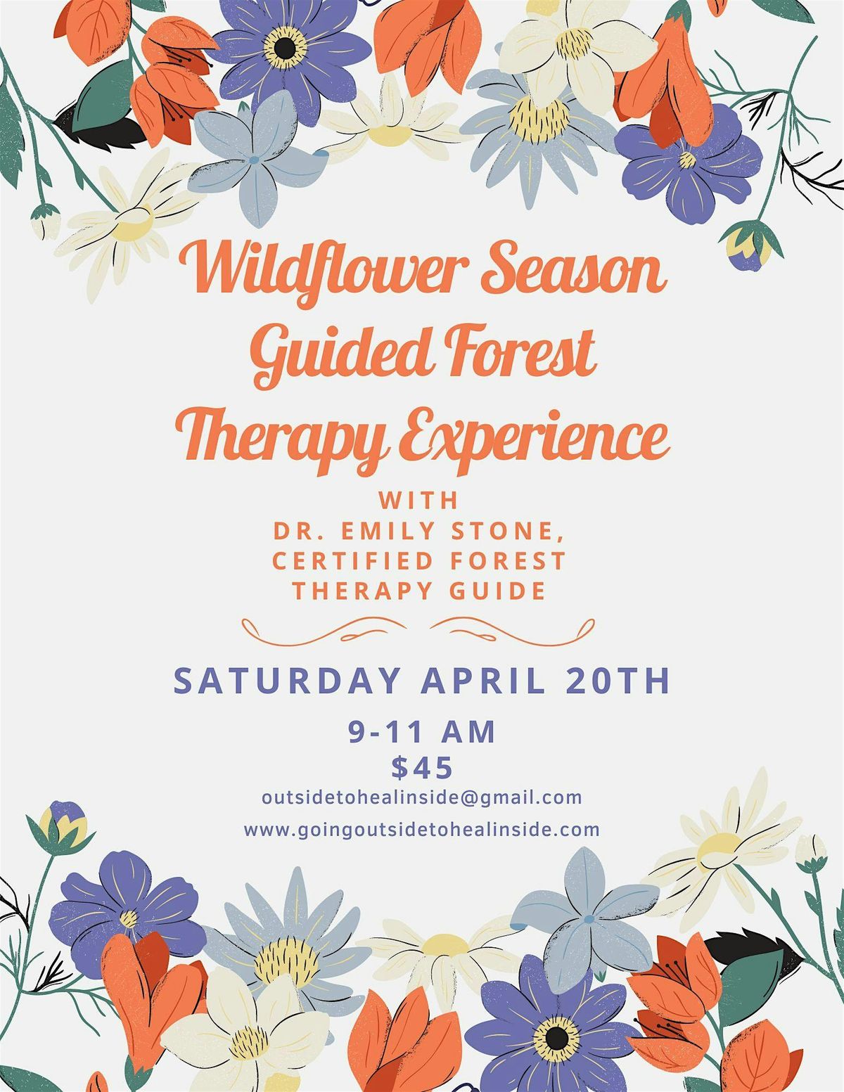 Wildflower Guided Forest Therapy Experience