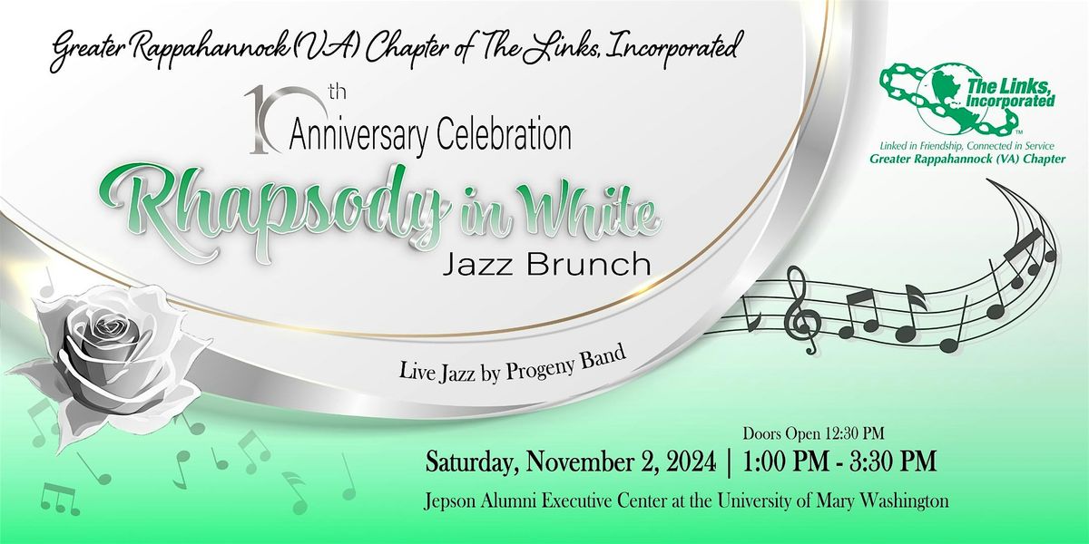 GRVA 10th Anniversary Celebration - Rhapsody in White Jazz Brunch