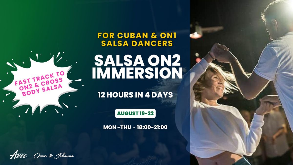 Salsa On2 Immersion Course - 1 or 4 days! 