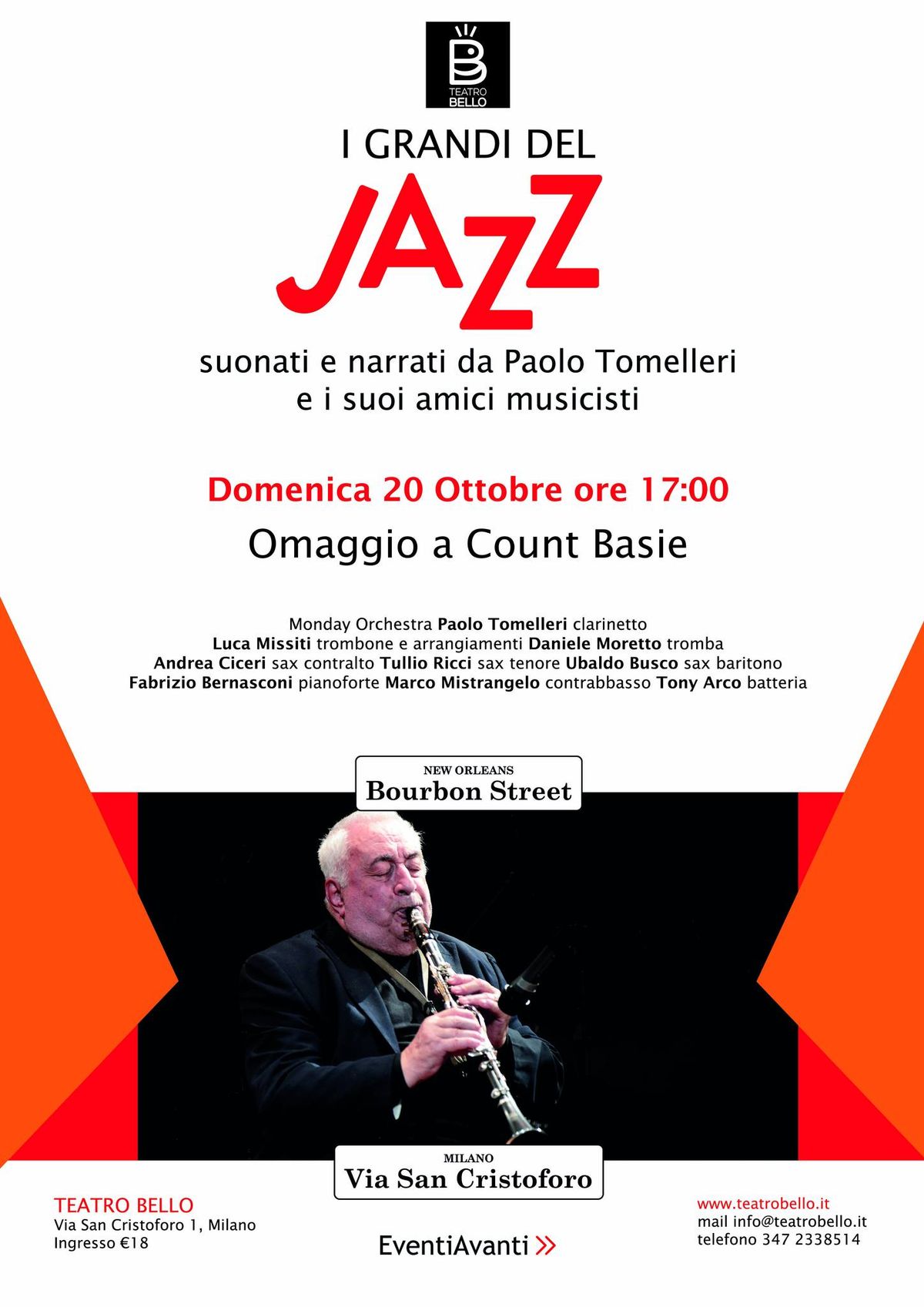 I Grandi del Jazz con Paolo Tomelleri e la Monday Orchestra di Luca Missiti-Omaggio a Count Basie