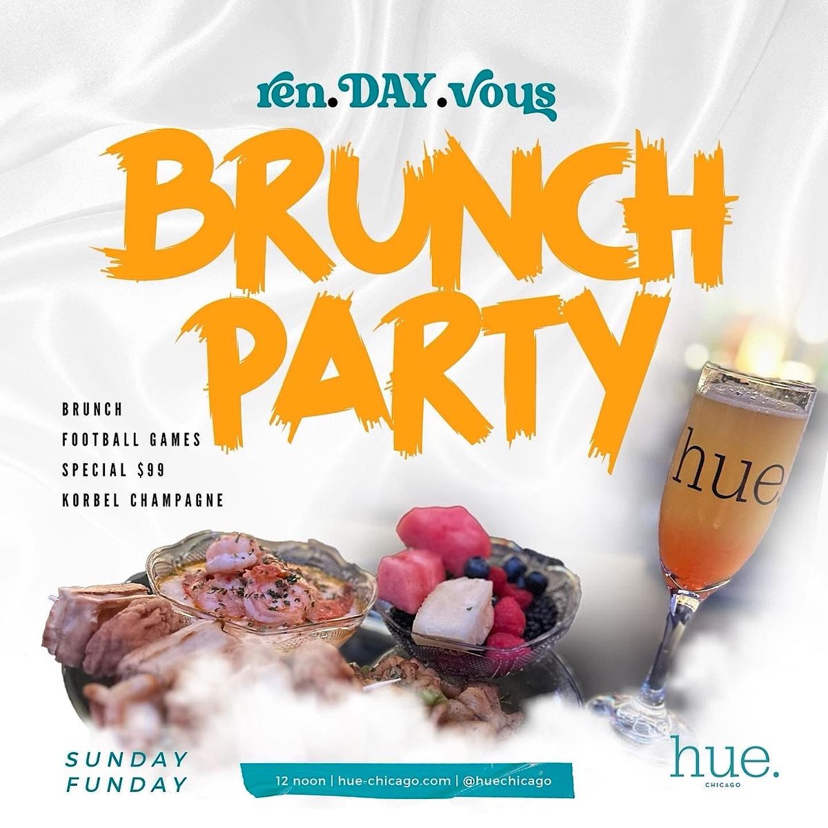 Sunday Funday Brunch and Day Party at HUE