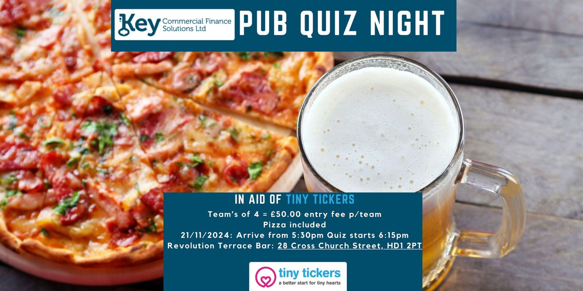 Key Commercial Finance: Pub Quiz In Aid Of Tiny Tickers