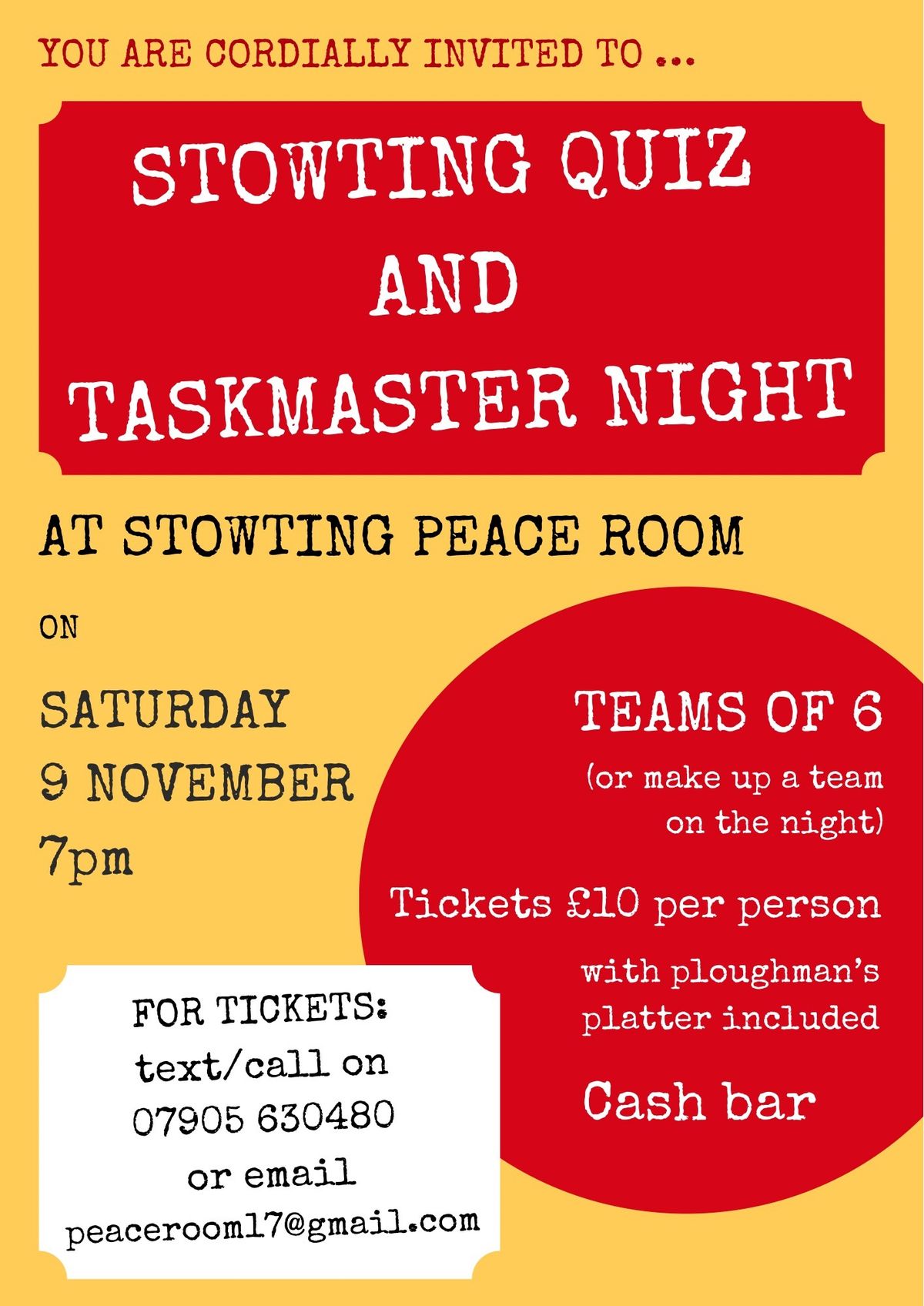 Stowting Quiz Night