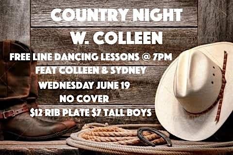 Line Dancing Country Night w. Colleen