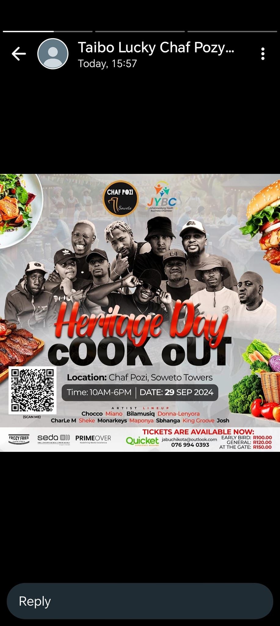 Soweto Heritage dayCookOutExperience