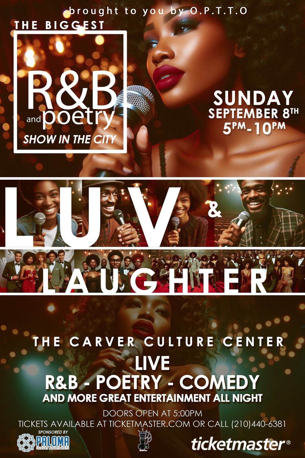 THE BIGGEST R&B, POETRY, & COMEDY SHOW IN THE CITY   LUV & LAUGHTER