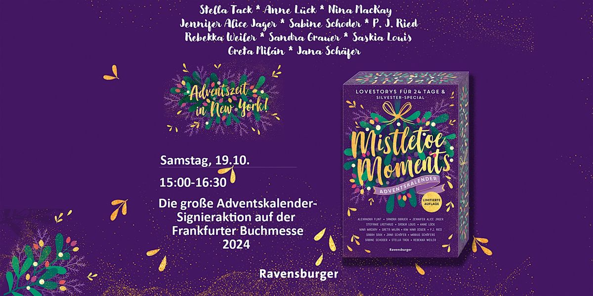 Signieraktion zu "Mistletoe Moments" auf der Frankfurter Buchmesse 2024