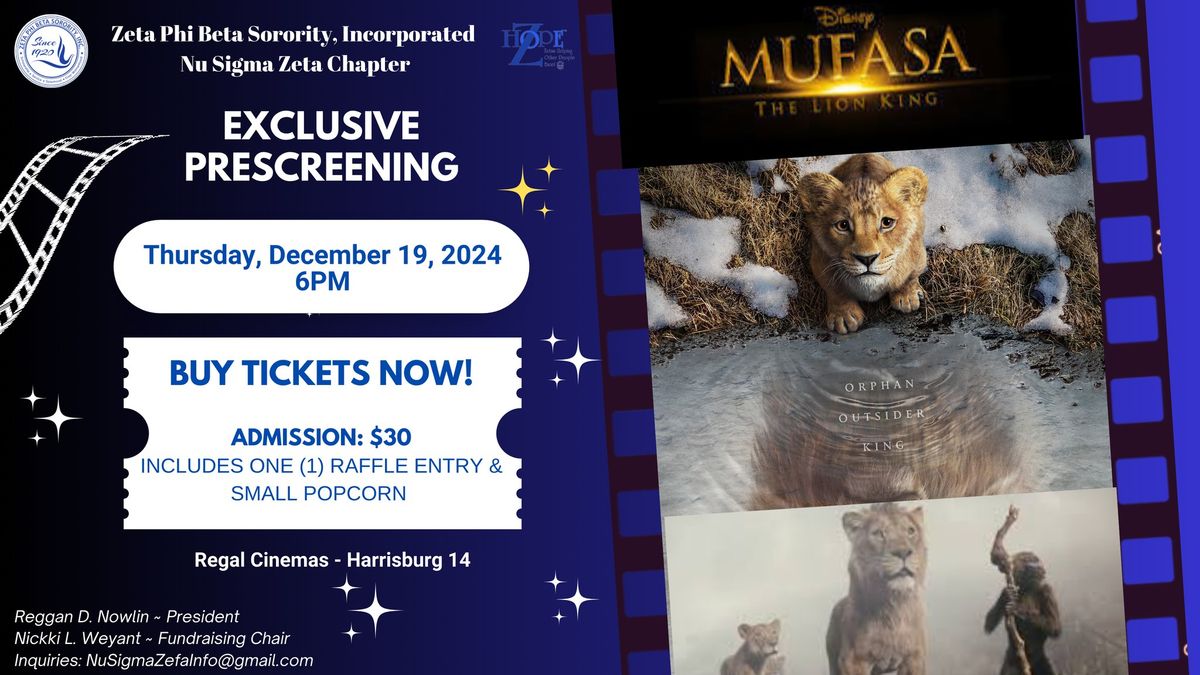 MUFASA \u2013 Be the First to Witness the Legend!