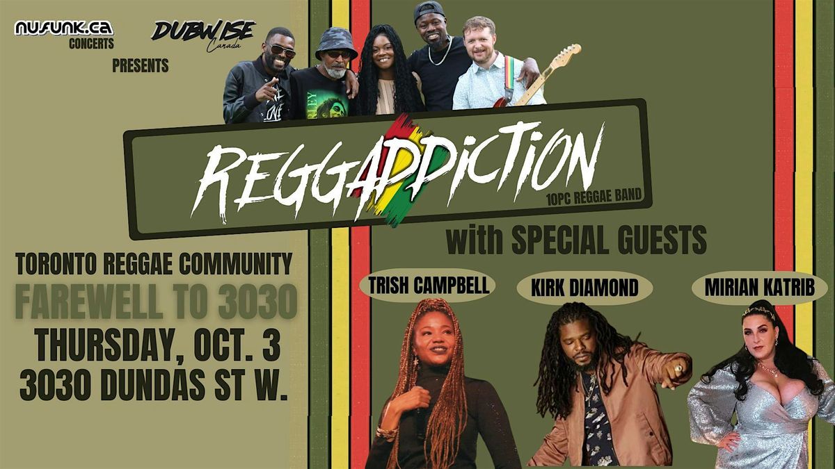 Farewell to 3030 with Reggaddiction and guests