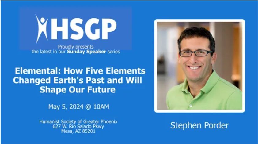 Sunday Speaker - Stephen Porder: How Five Elements Changed Earth's Past and Will Shape Our Future